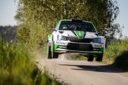 Rallye Český Krumlov: Jan Kopecký v plném tempu na trati